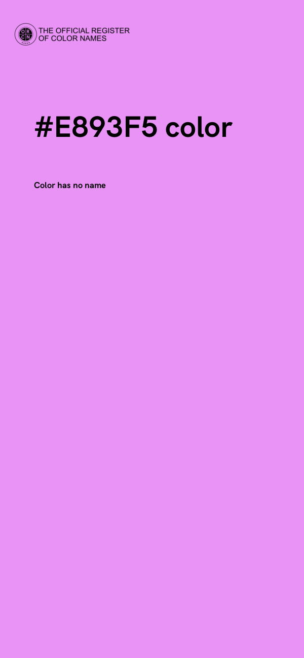 #E893F5 color image