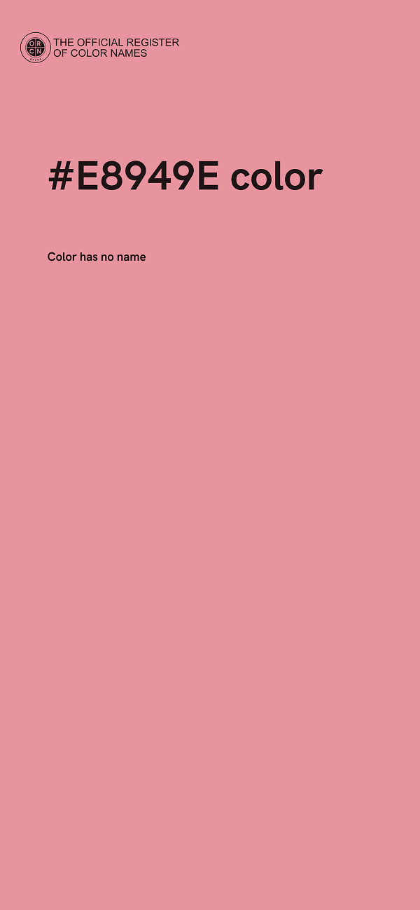 #E8949E color image