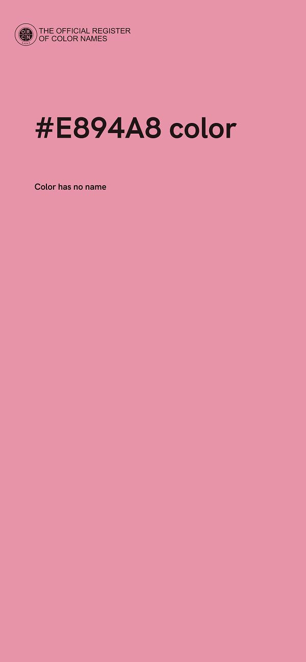 #E894A8 color image