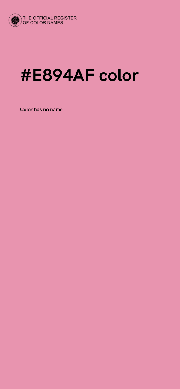 #E894AF color image