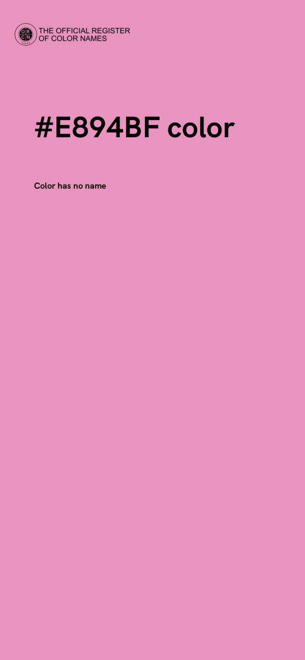 #E894BF color image