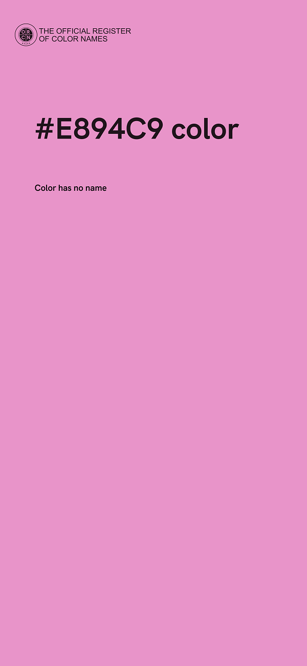 #E894C9 color image