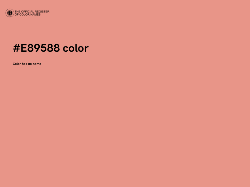 #E89588 color image
