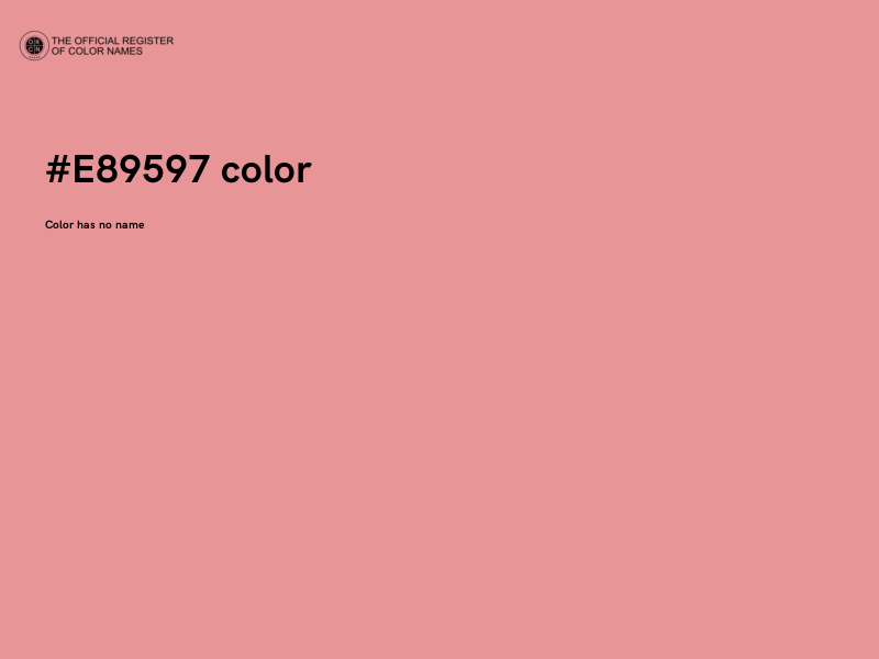 #E89597 color image