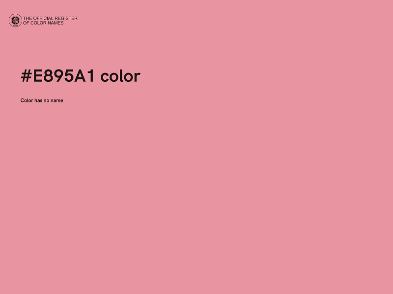 #E895A1 color image