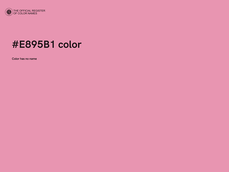 #E895B1 color image