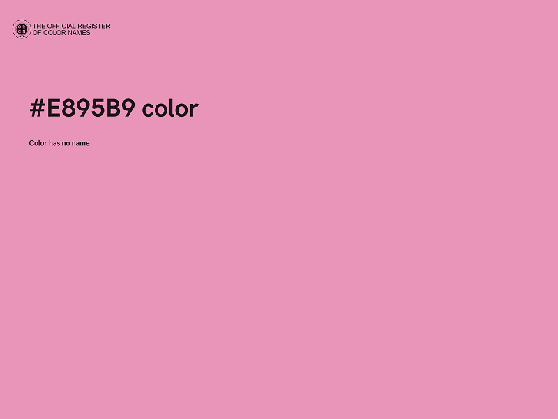 #E895B9 color image