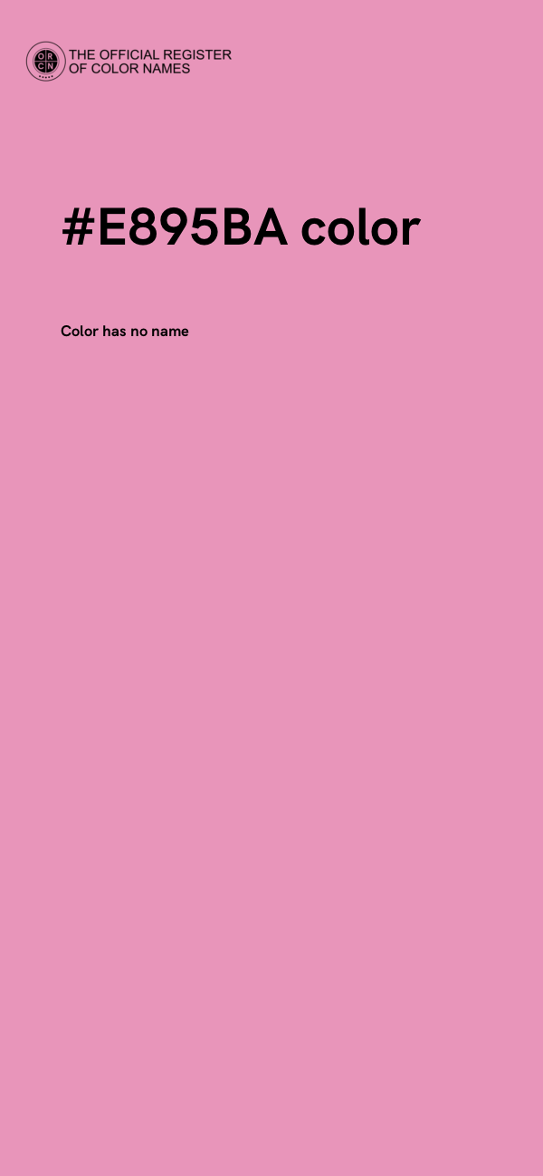 #E895BA color image