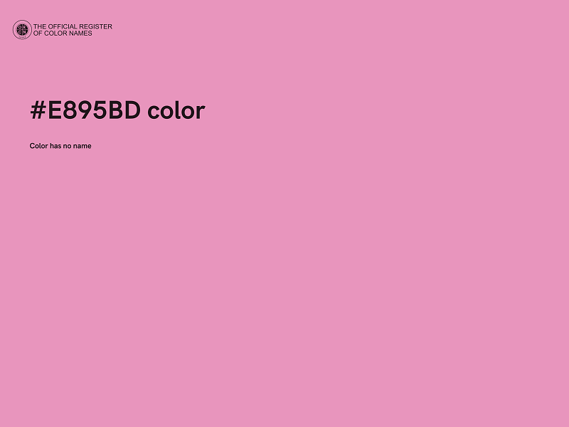 #E895BD color image