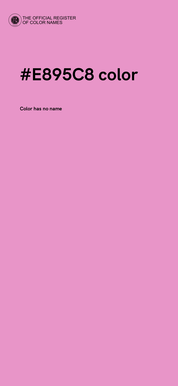 #E895C8 color image