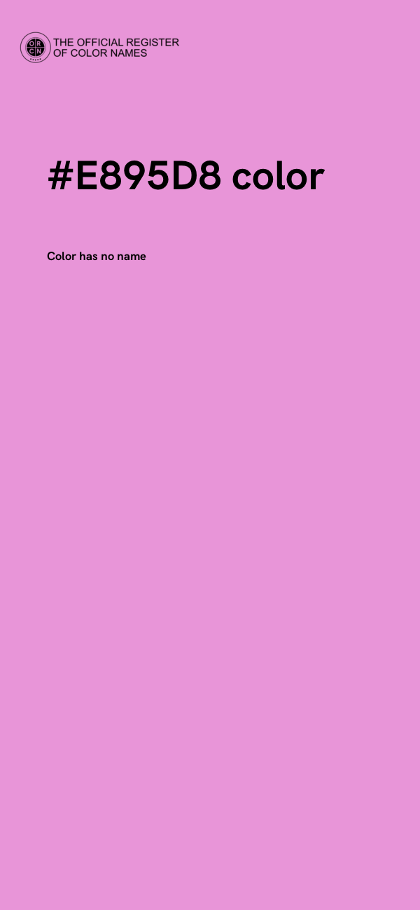 #E895D8 color image