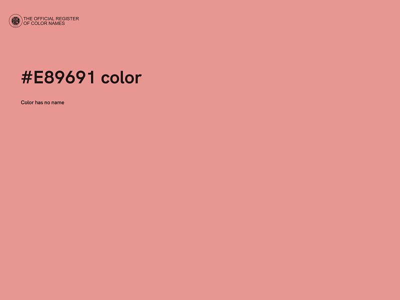 #E89691 color image