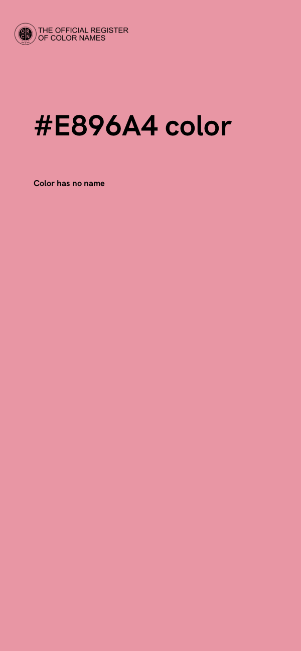#E896A4 color image