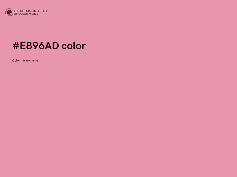 #E896AD color image