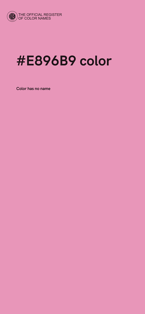 #E896B9 color image