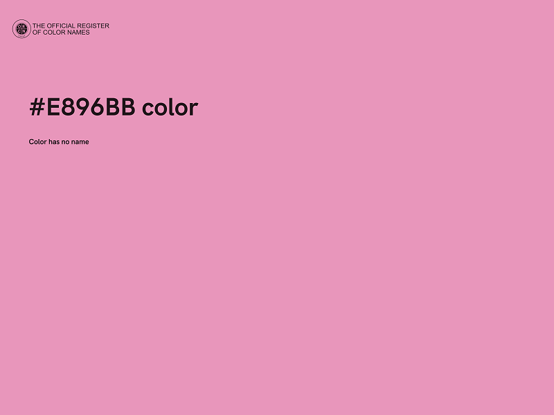 #E896BB color image