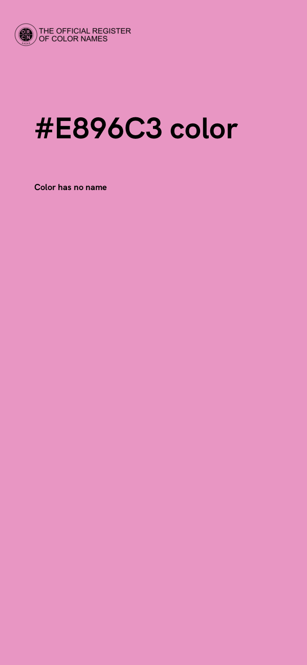 #E896C3 color image
