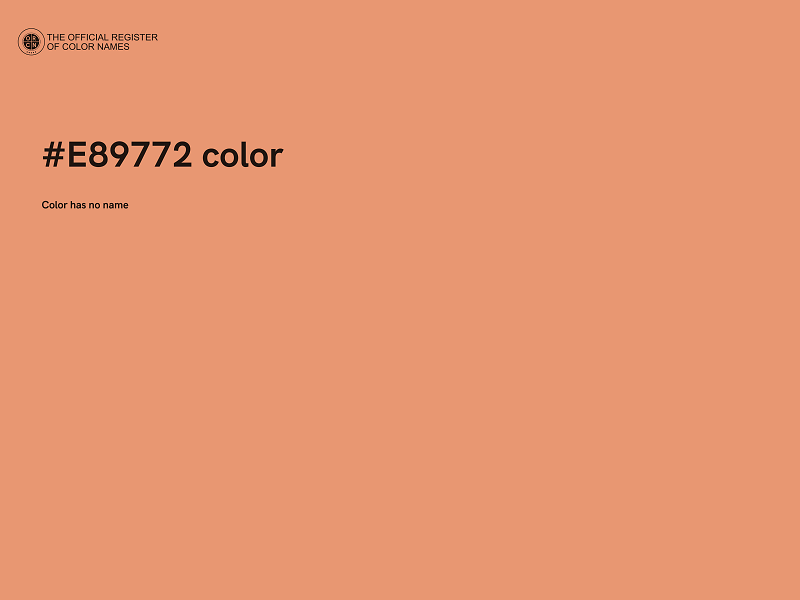 #E89772 color image