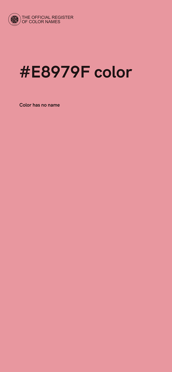 #E8979F color image