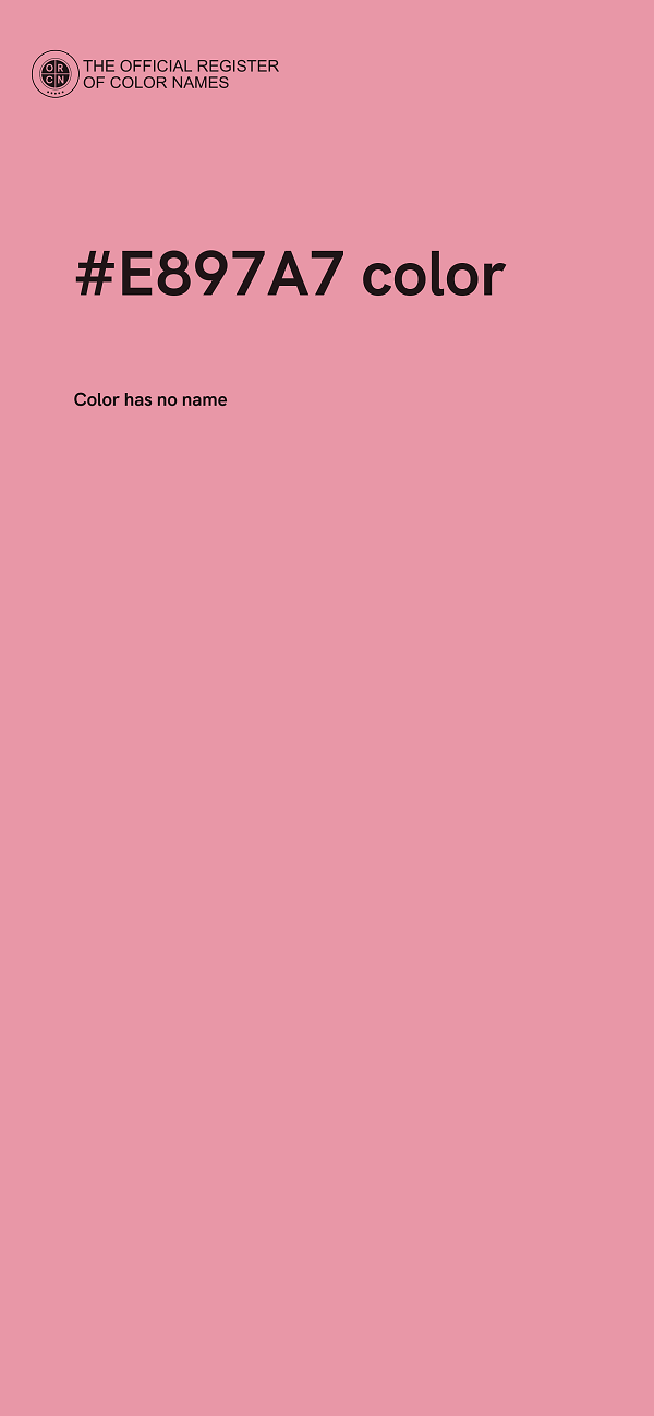 #E897A7 color image
