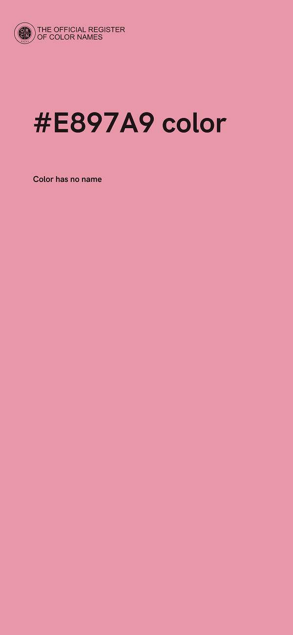 #E897A9 color image