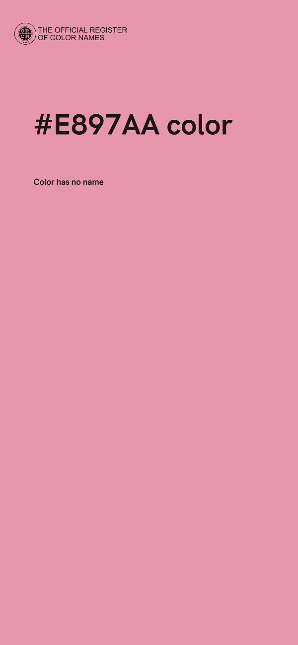 #E897AA color image