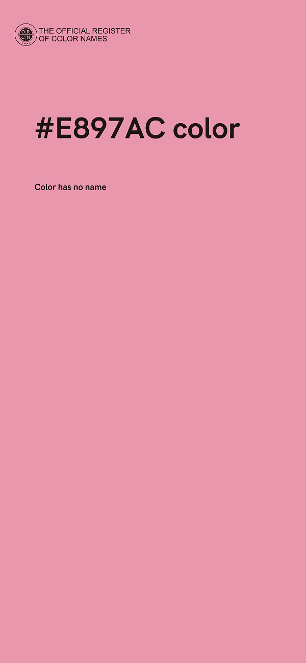 #E897AC color image