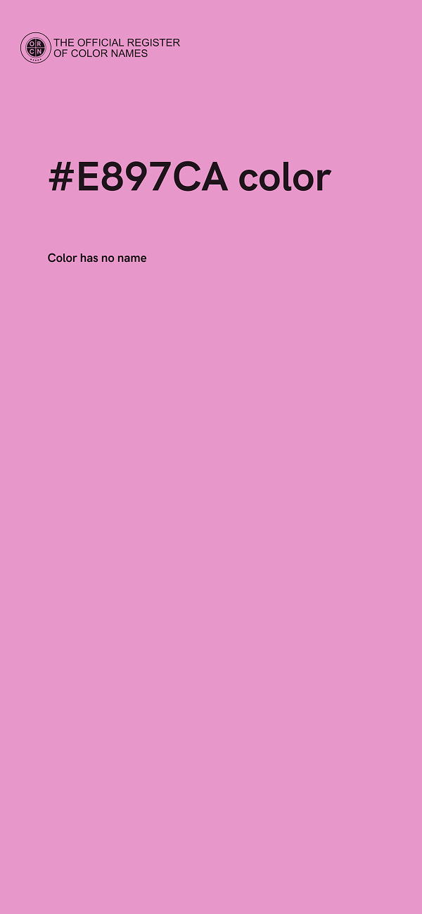 #E897CA color image