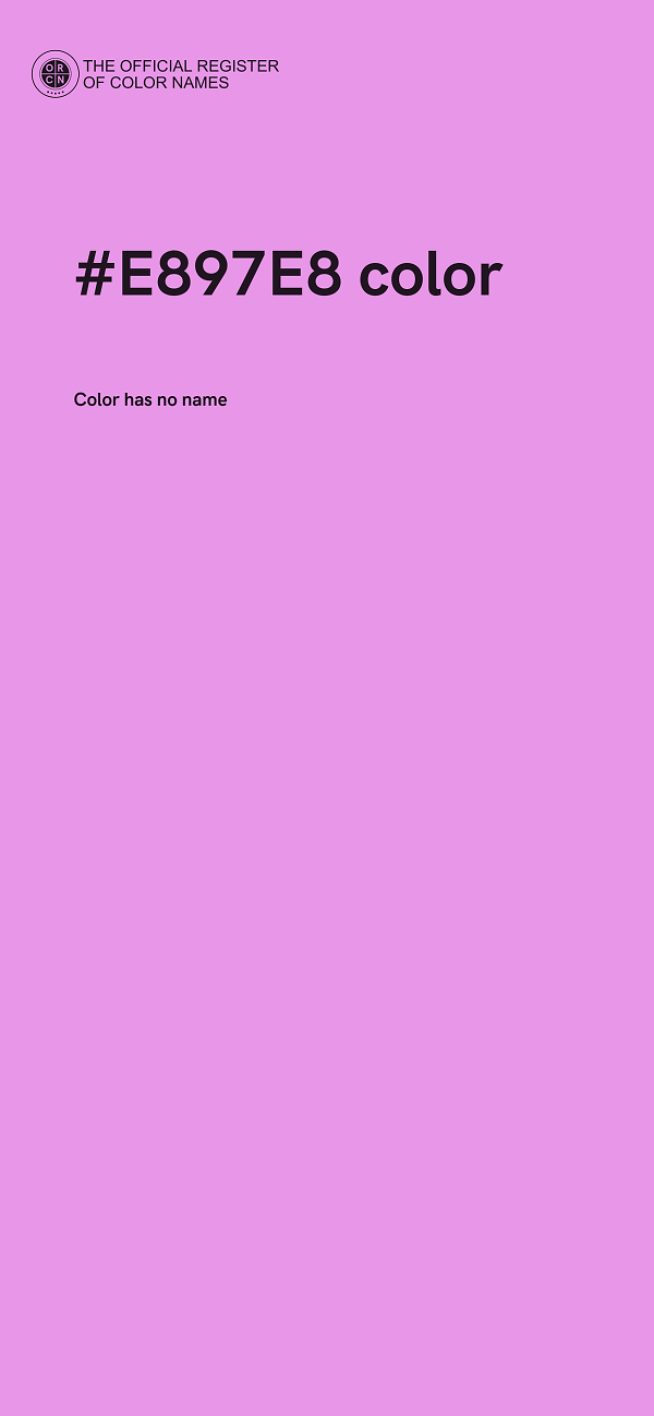 #E897E8 color image