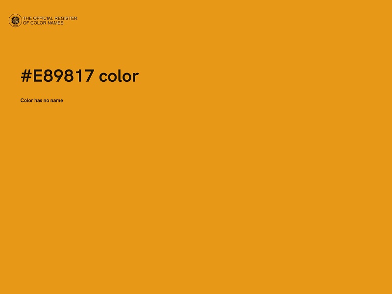 #E89817 color image