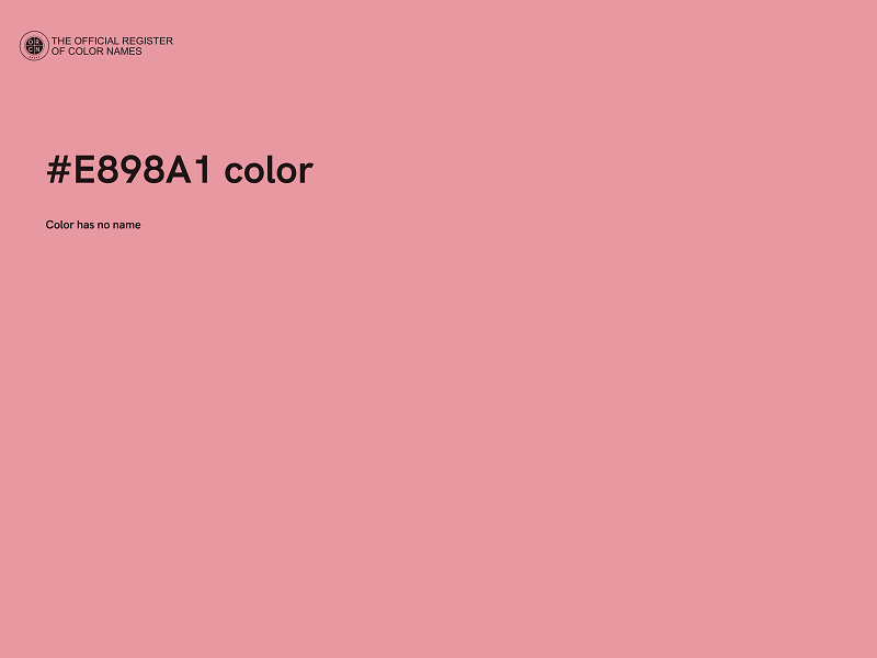 #E898A1 color image