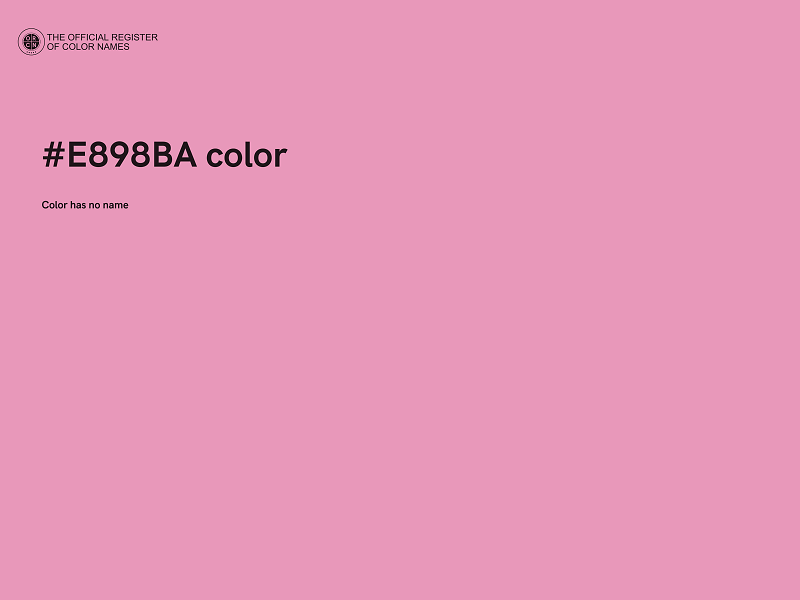 #E898BA color image