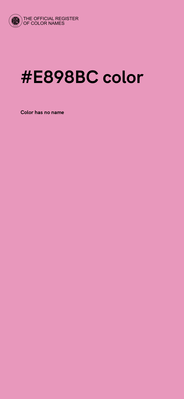 #E898BC color image