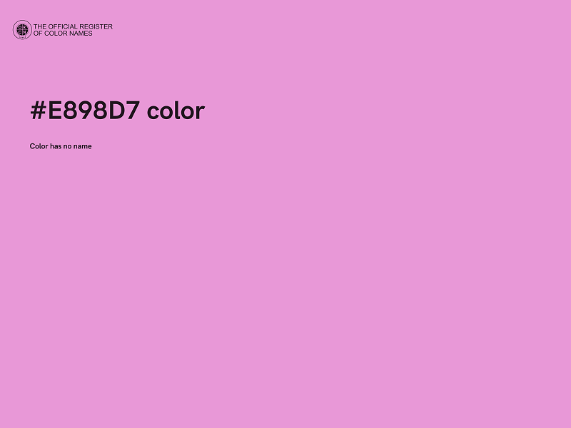 #E898D7 color image