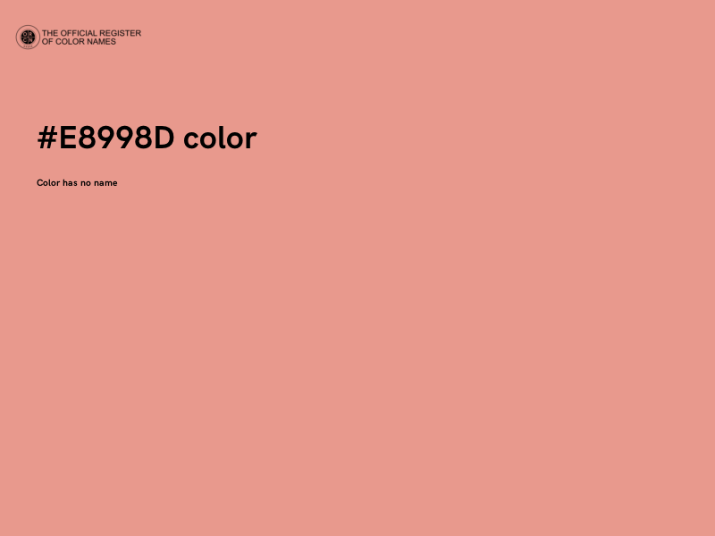 #E8998D color image