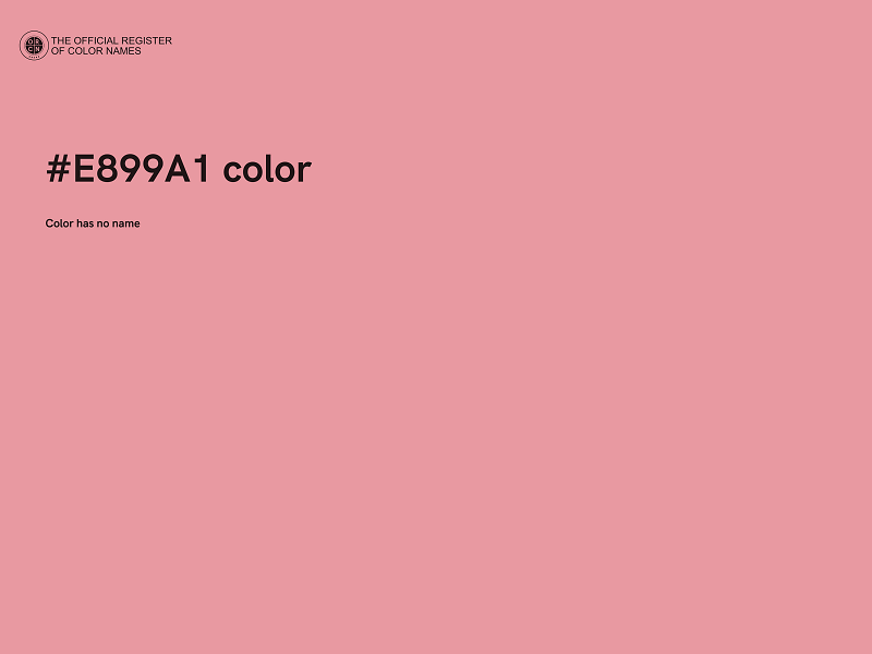 #E899A1 color image