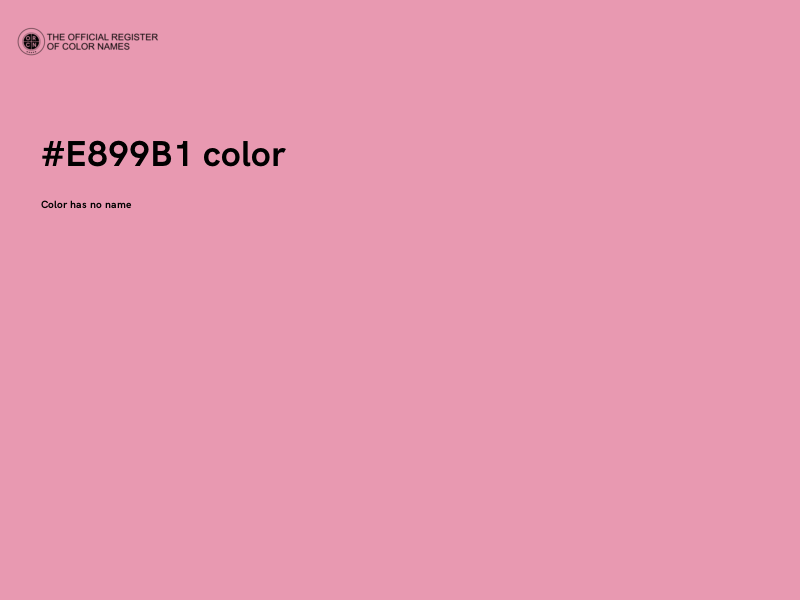 #E899B1 color image