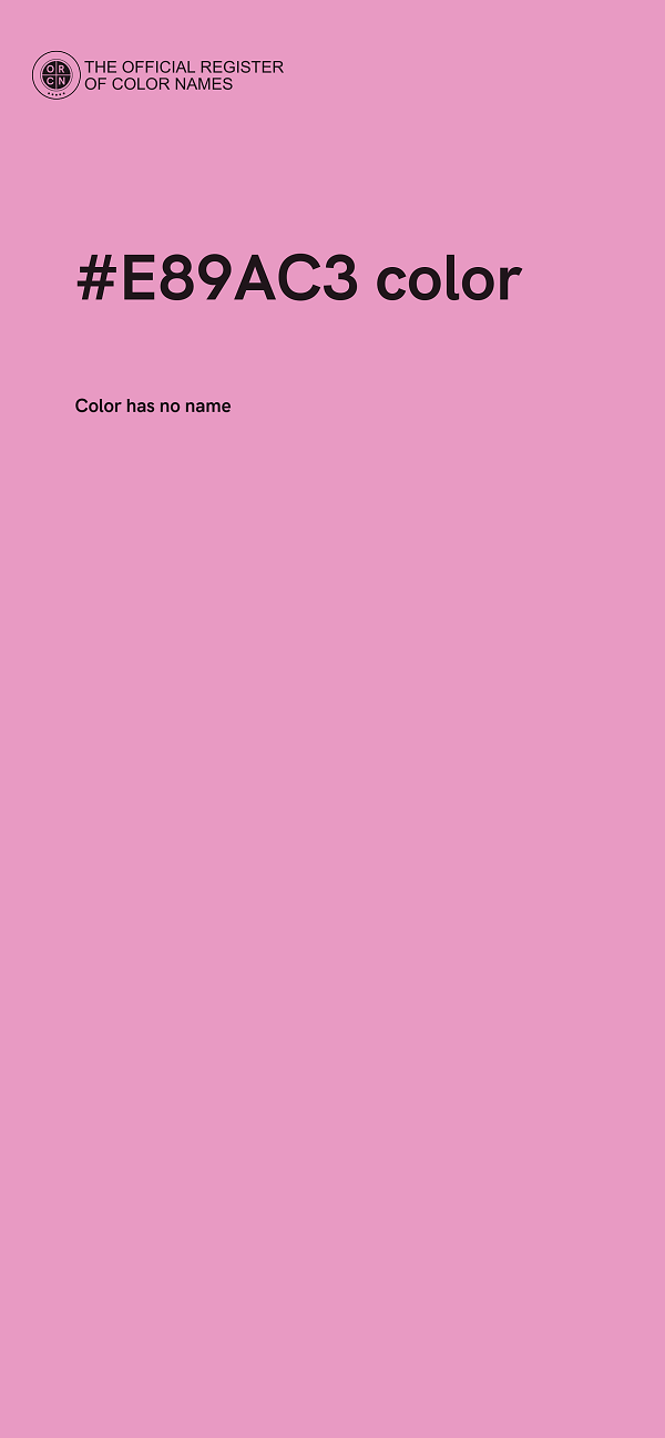 #E89AC3 color image