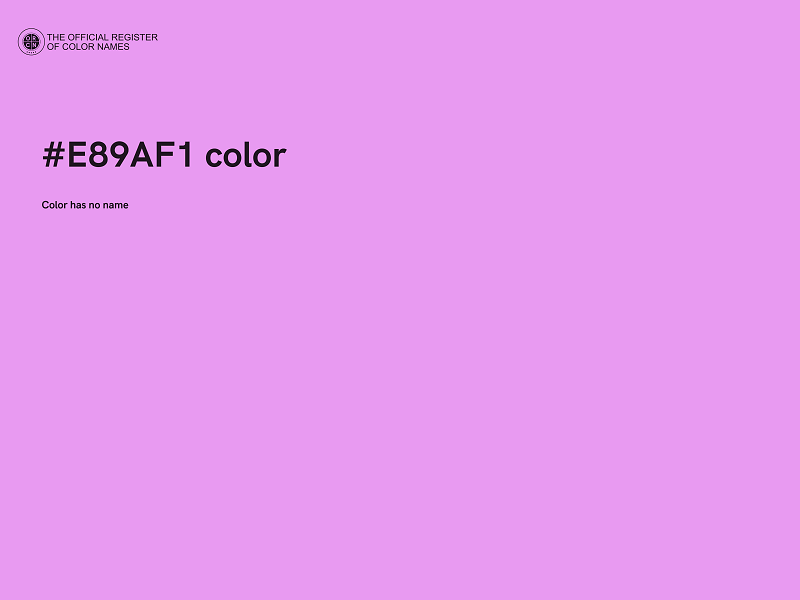 #E89AF1 color image