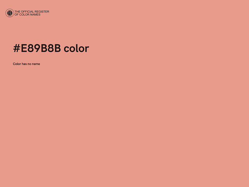 #E89B8B color image