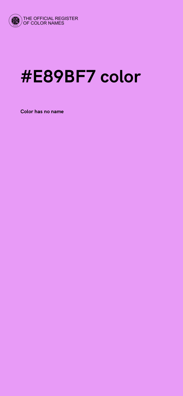 #E89BF7 color image