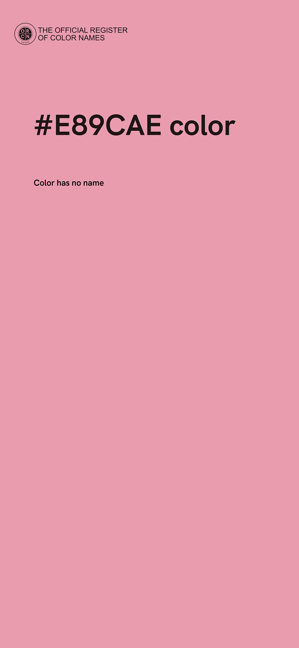 #E89CAE color image