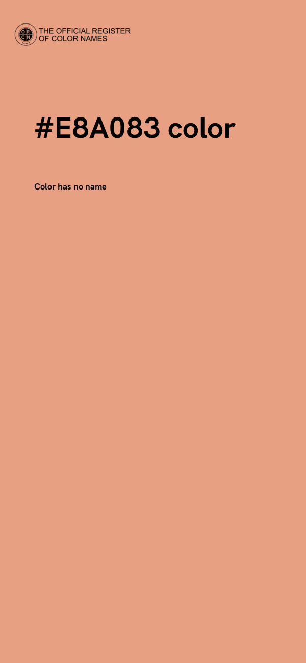 #E8A083 color image