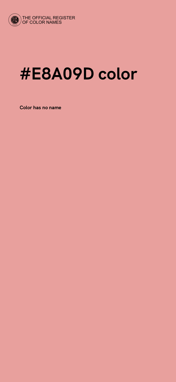 #E8A09D color image