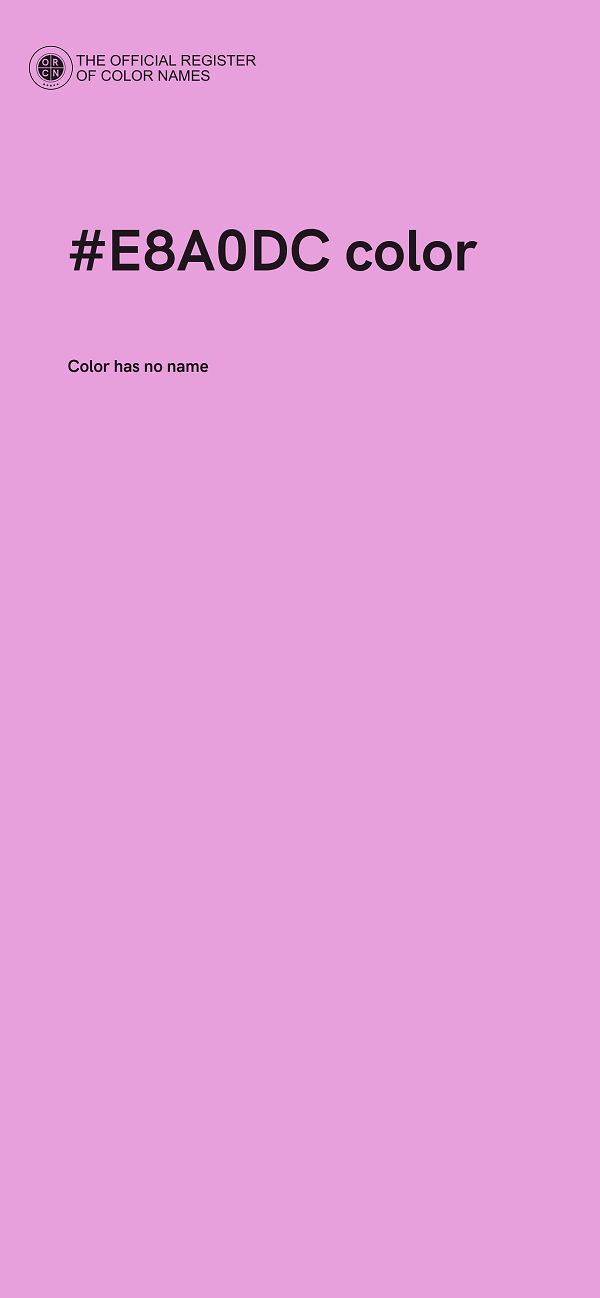 #E8A0DC color image