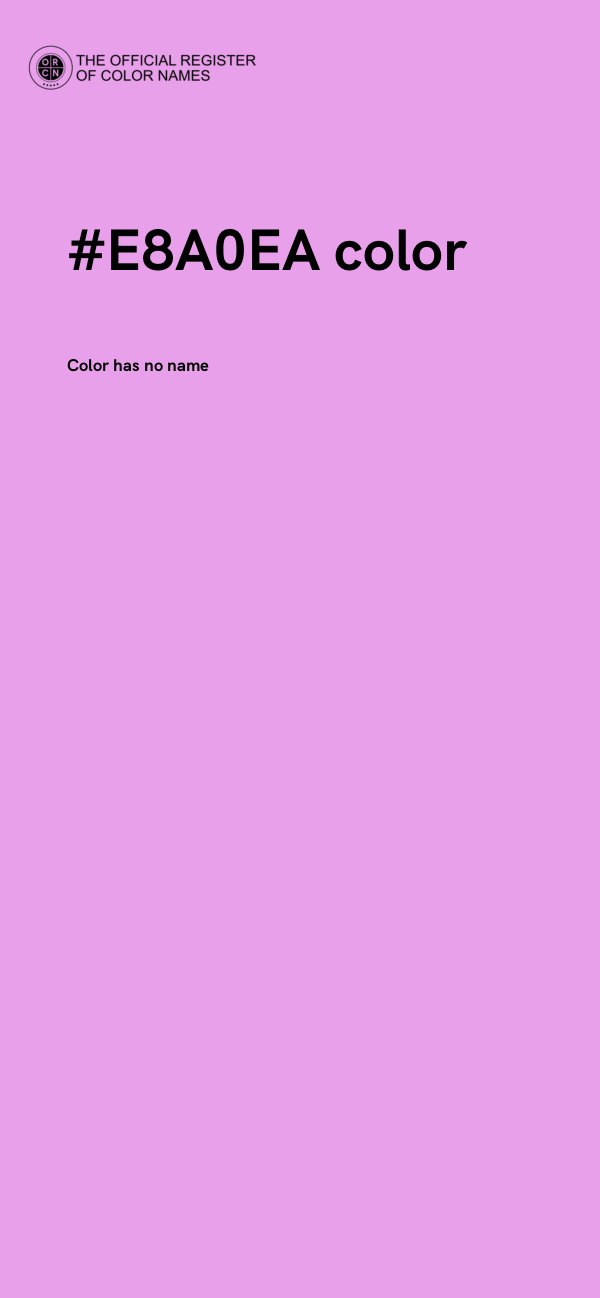 #E8A0EA color image