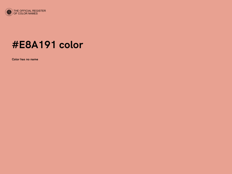 #E8A191 color image