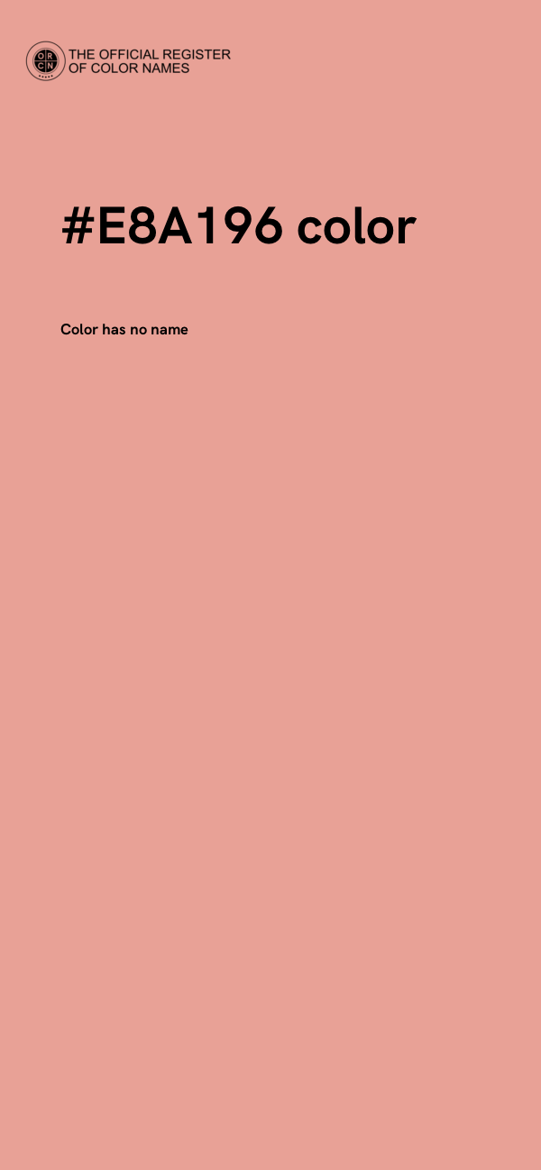 #E8A196 color image