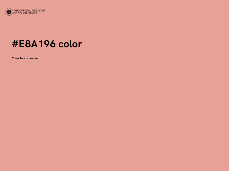 #E8A196 color image
