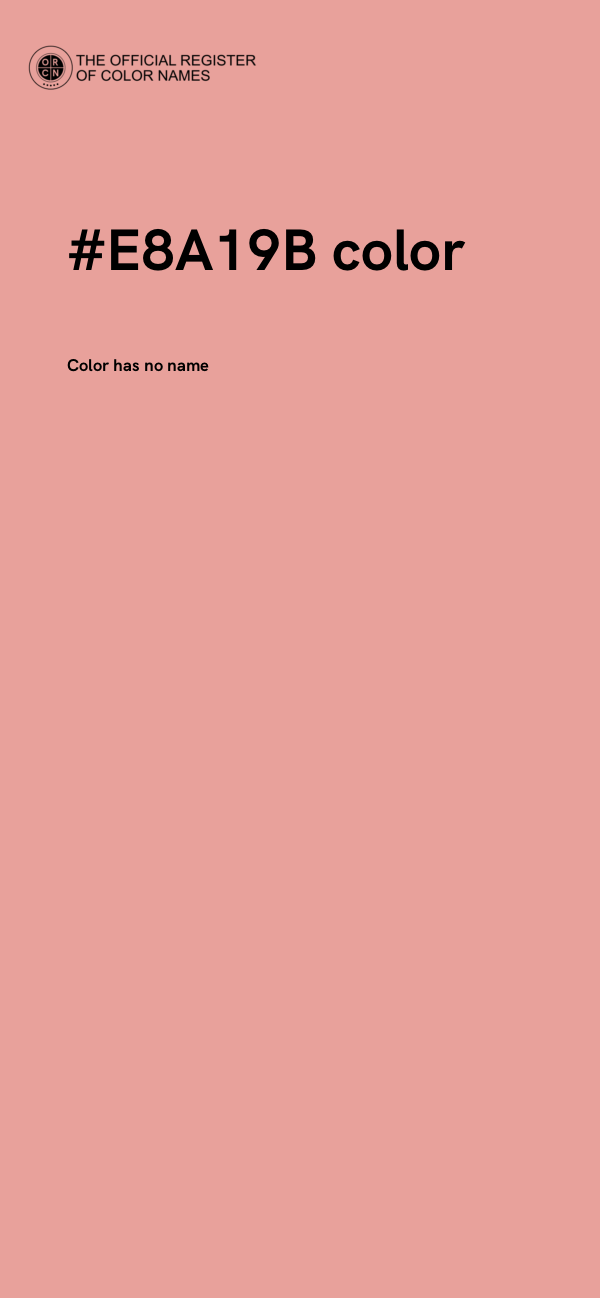 #E8A19B color image